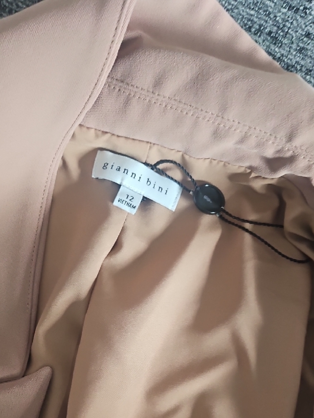 Gianni Bini Dusty Blush Double-Breasted Blazer - Picture 4 of 5